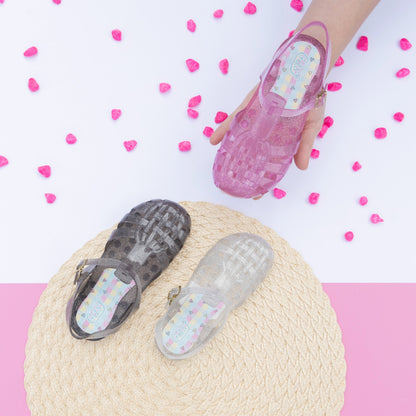 Sandália Prata Glitter