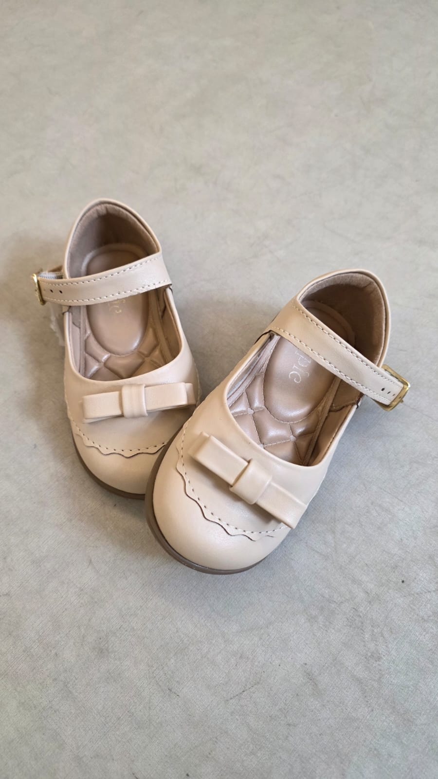 Sapatilha Bebê Menina Creme Buá