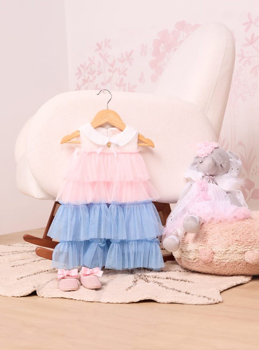 Vestido Bebê Tule Camadas Buá