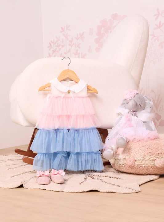 Vestido Bebê Tule Camadas Buá