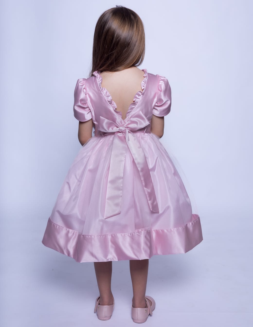 Vestido Infantil Festa Rosa Buá
