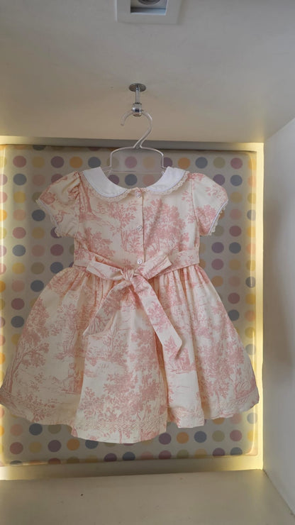 Vestido Bebê França Rosa Buá
