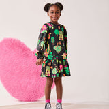 Vestido Infantil Preto Fazendinha Buá