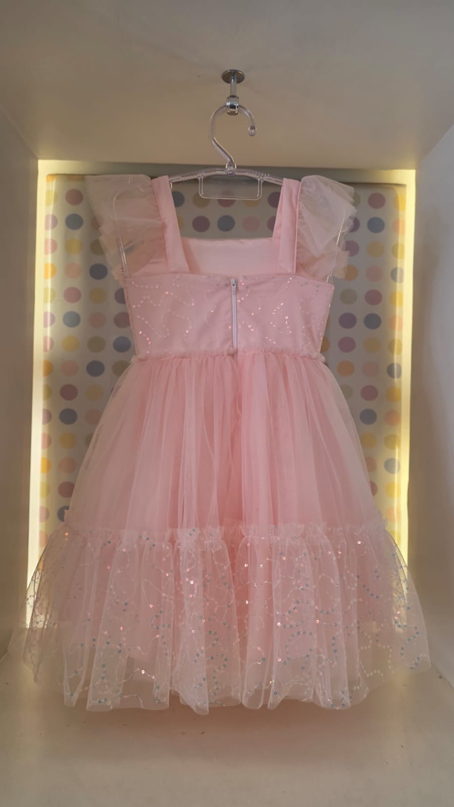 Vestido Infantil Rosa Coral Petit Cherie