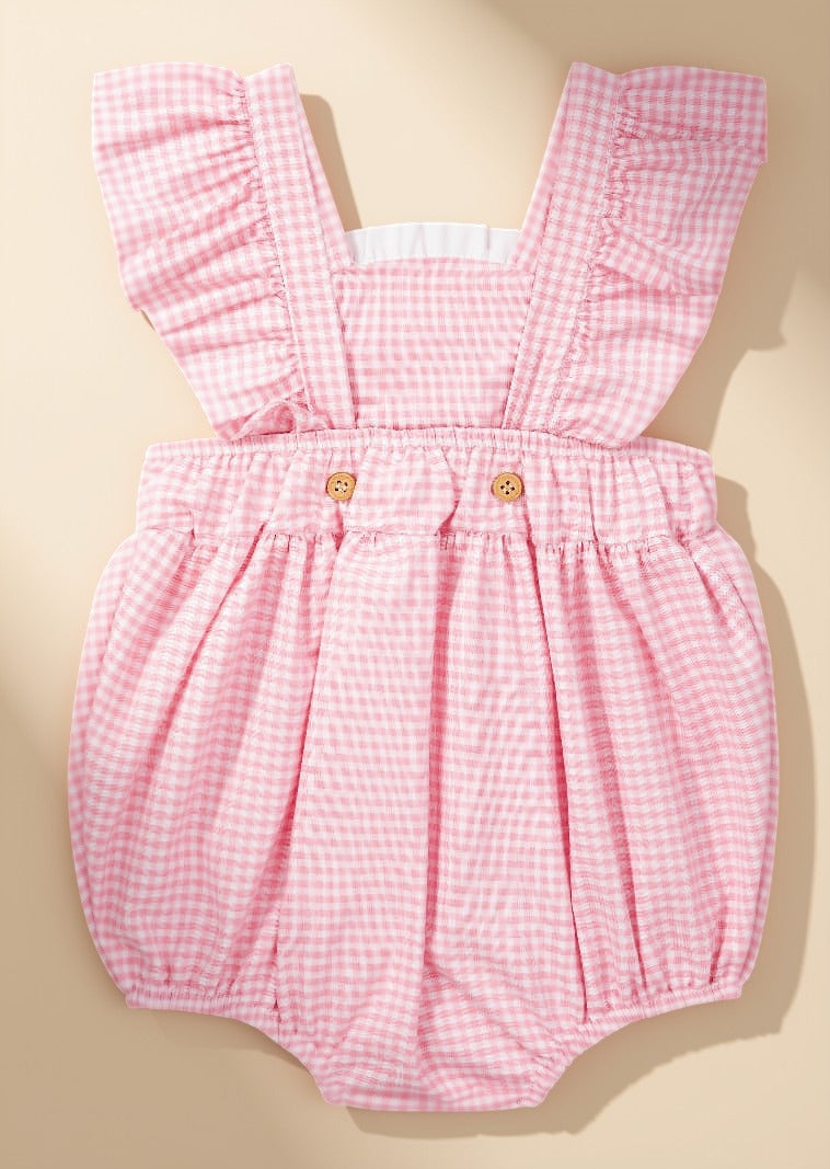 Romper Bebê Rosa Morango Buá