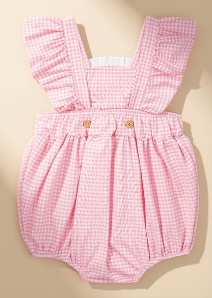 Romper Bebê Rosa Morango Buá
