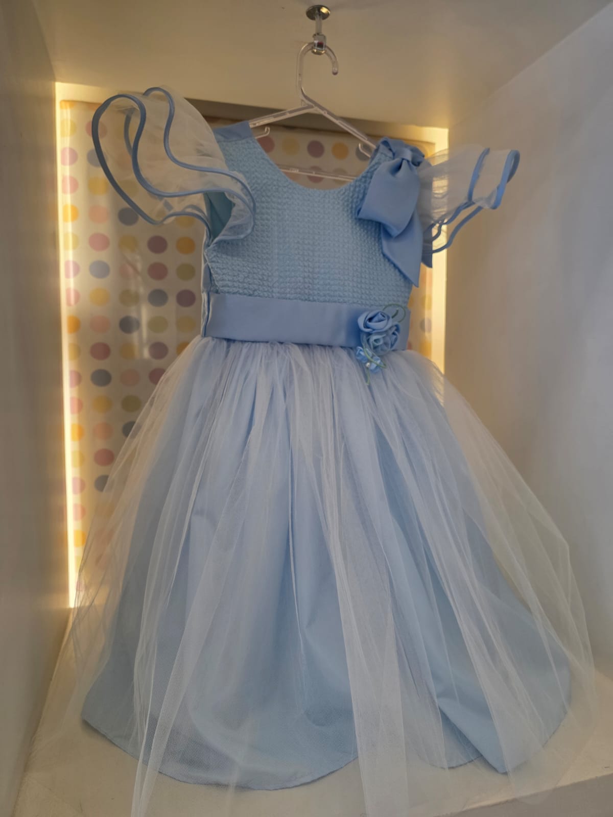 Vestido Infantil Azul Buá