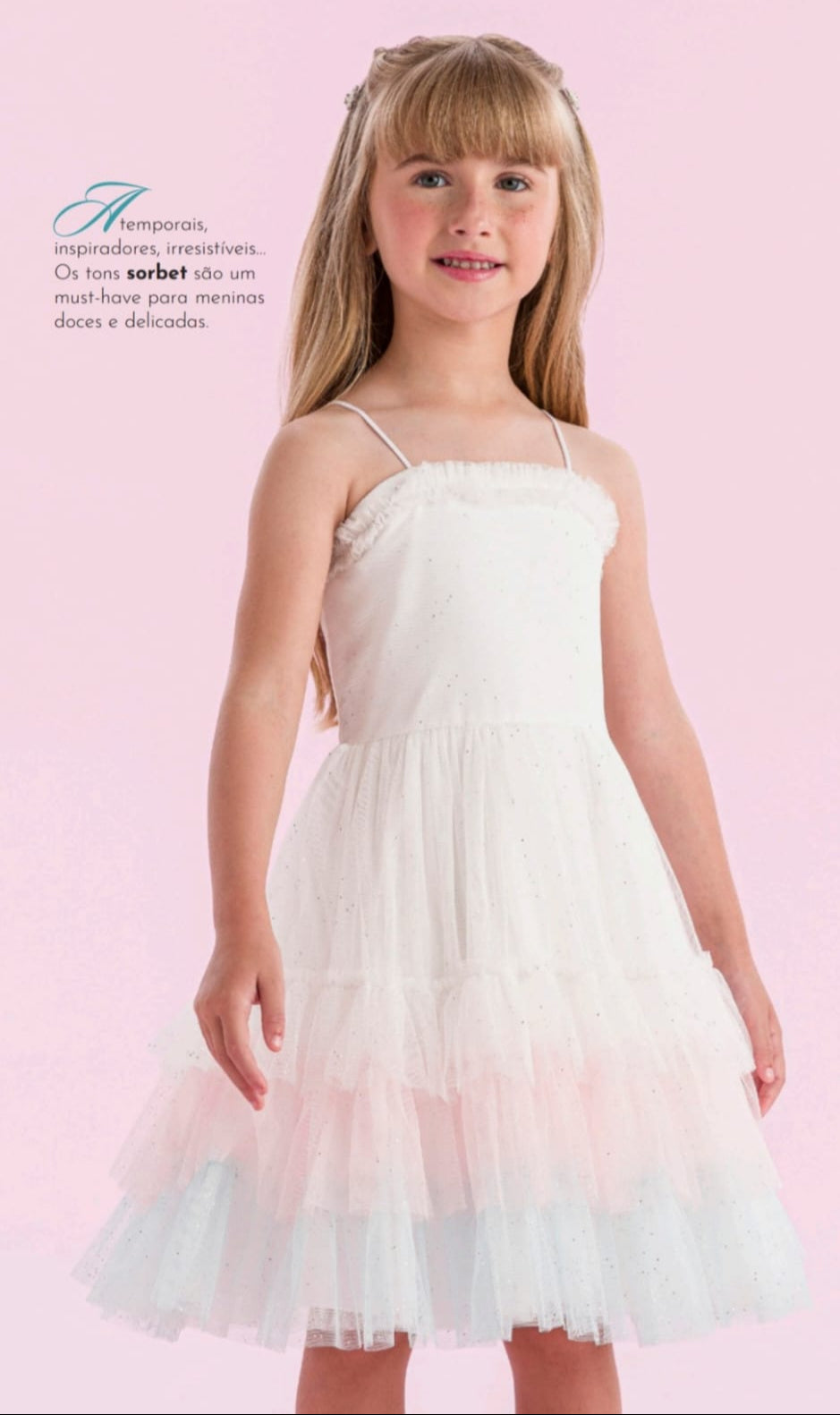 Vestido Branco Sorbet Petit Cherie
