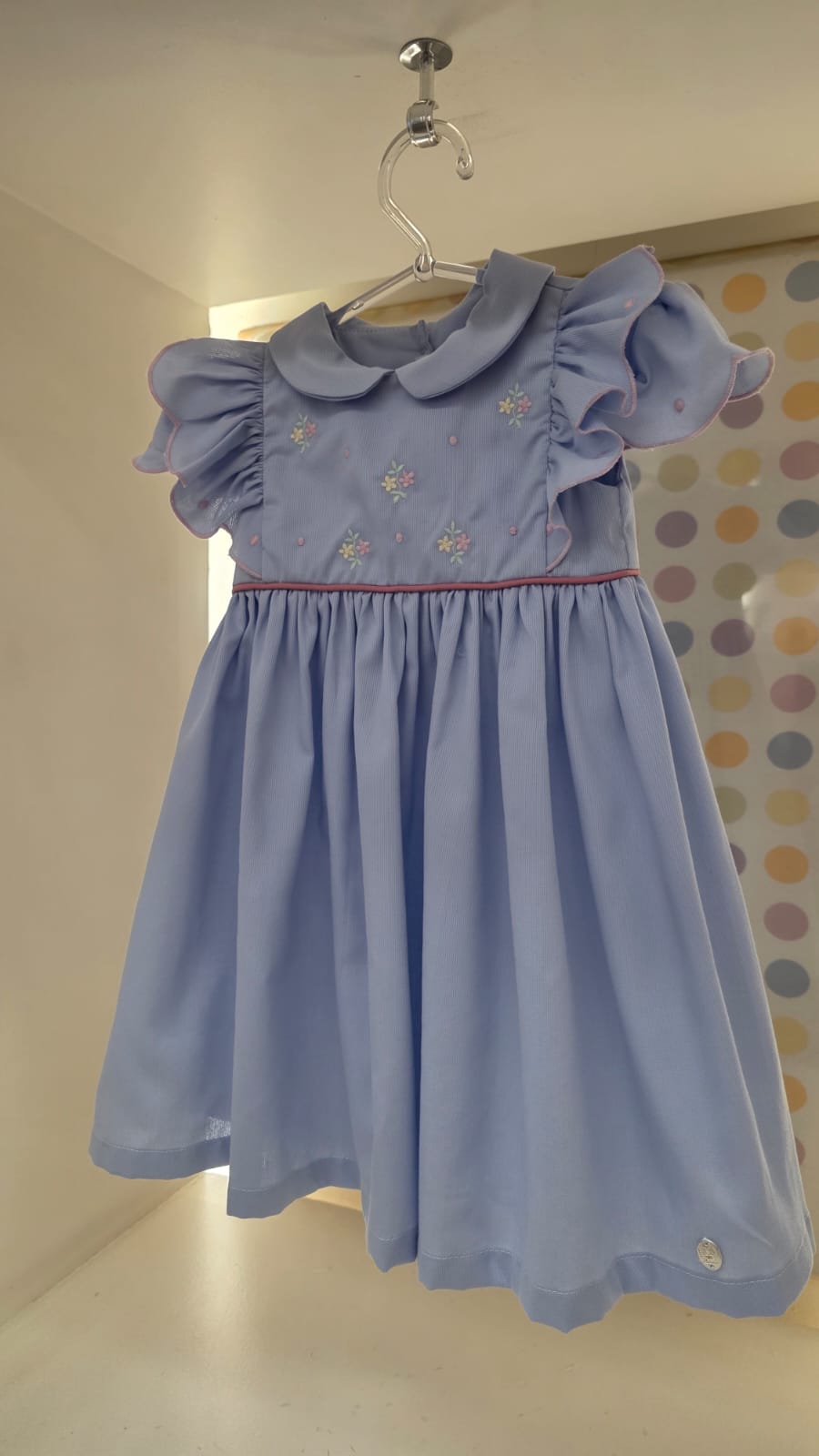 Vestido Bebê Luna Azul Buá
