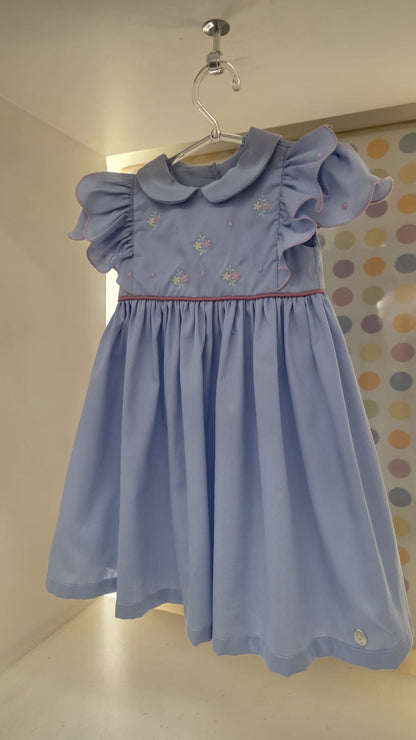 Vestido Bebê Luna Azul Buá