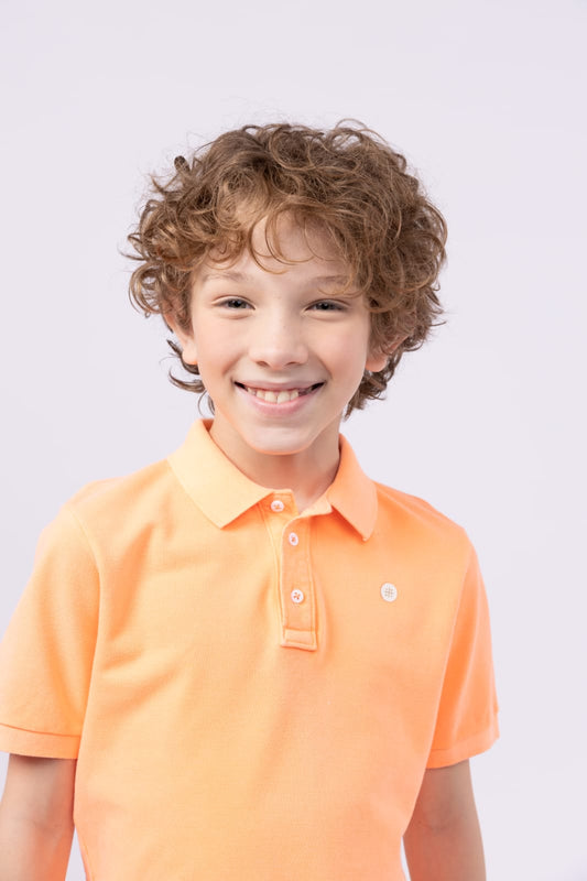 Polo Laranja Neon UM+UM