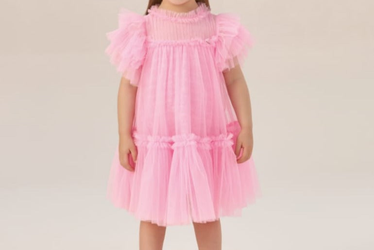 Vestido Rosa Chiclete Petit Cherie