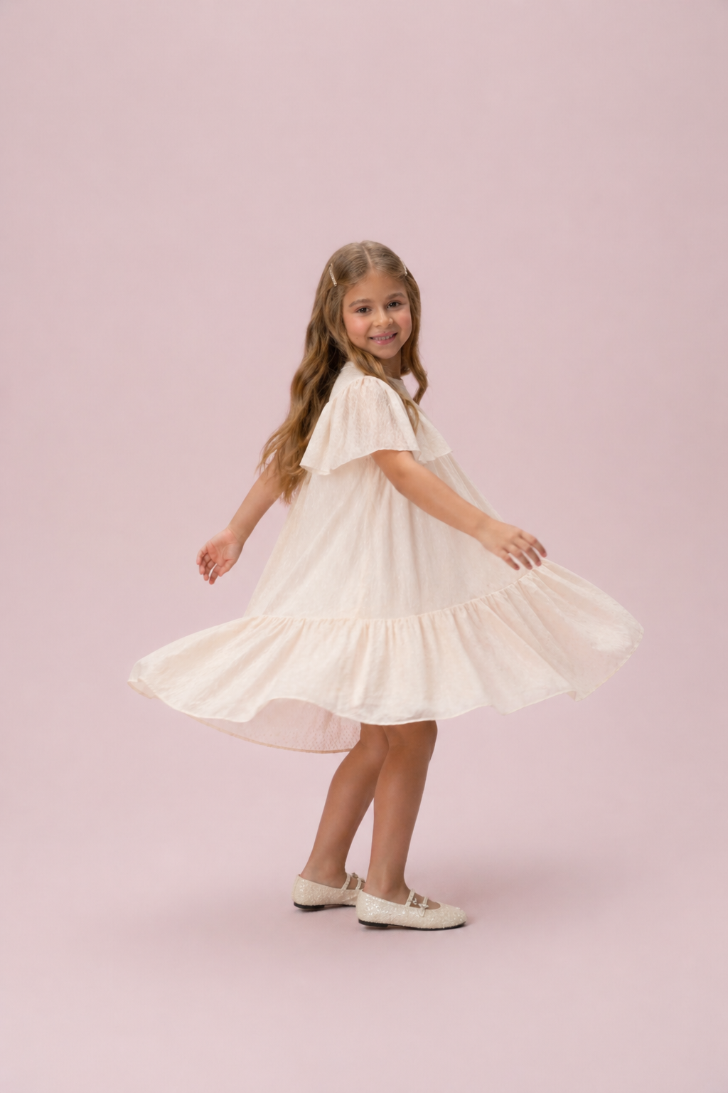 Vestido Infantil Creme Petit Cherie