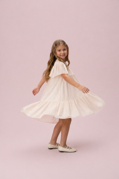 Vestido Infantil Creme Petit Cherie