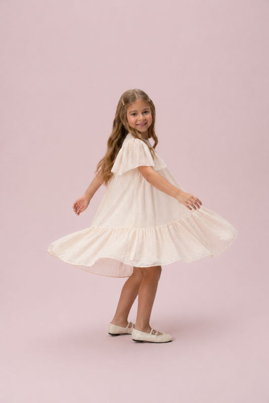 Vestido Infantil Creme Petit Cherie