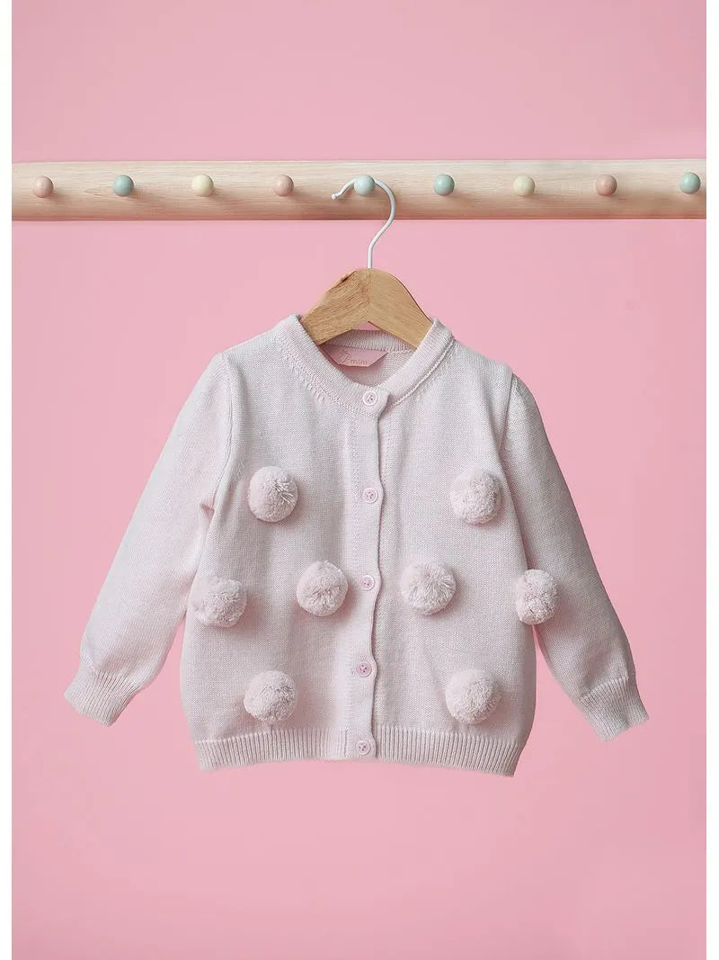 Casaco Tricot Pompons Pmini