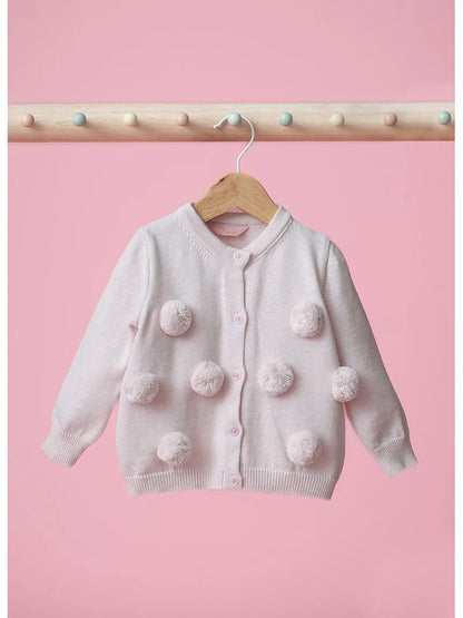 Casaco Tricot Pompons Pmini