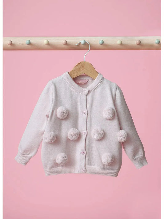 Casaco Tricot Pompons Pmini