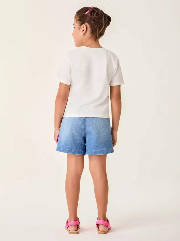Conjunto Infantil Menina Flor Crochê Buá