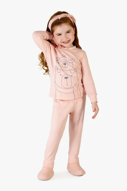 Pijama Urso Rosa Dedeka