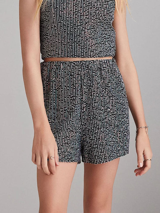 Short Paetê Preto Iam Authoria