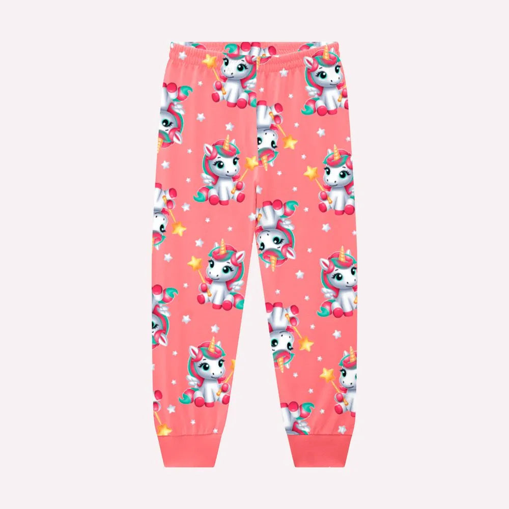 Pijama Unicórnio Rosa