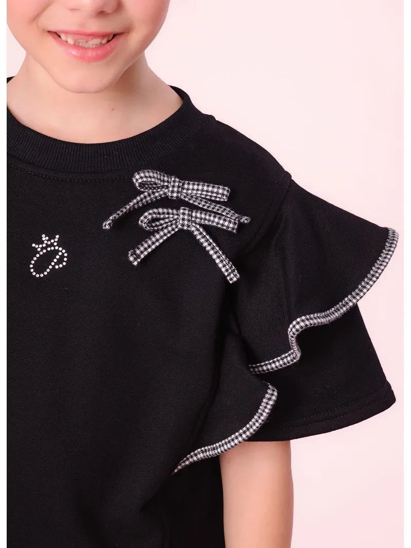 Blusa Moletom Babados Pituchinhus