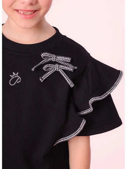 Blusa Moletom Babados Pituchinhus