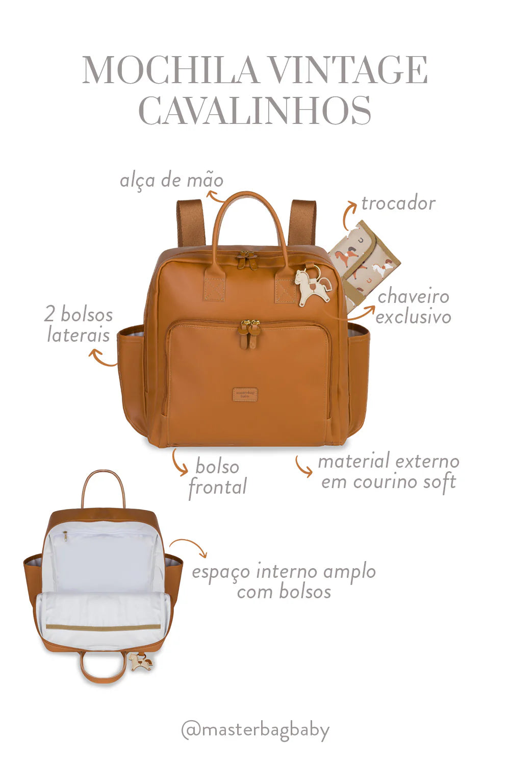 Mochila Cavalinho Caramelo Masterbag