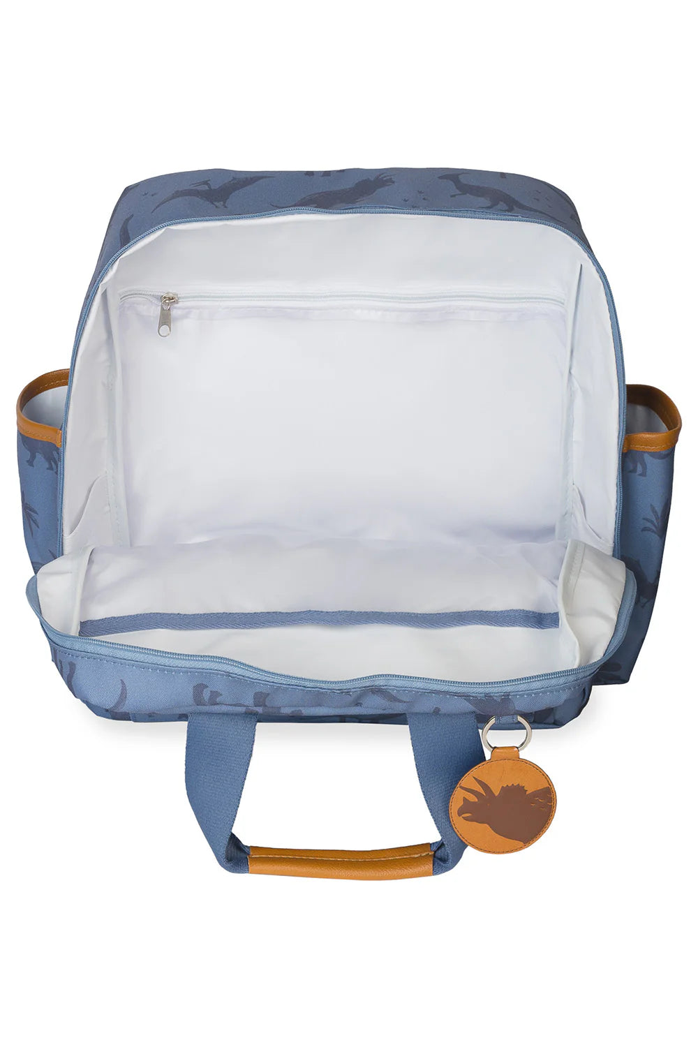 Mochila Baby Vintage Dinossauro Azul