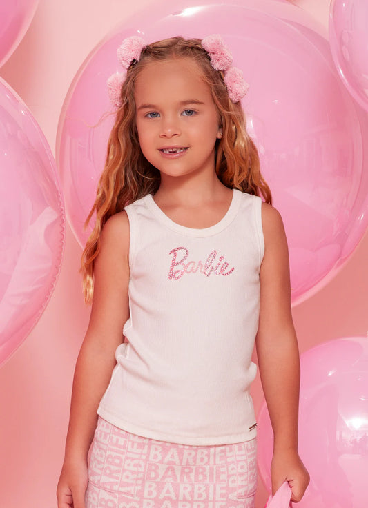 Regata Infantil Off Barbie Pituchinhus