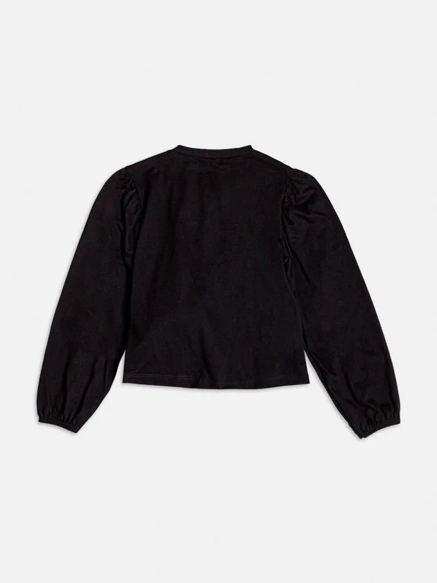 Blusa Preta Laço Momi