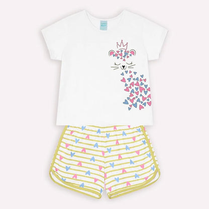 Pijama Gatinha Branco