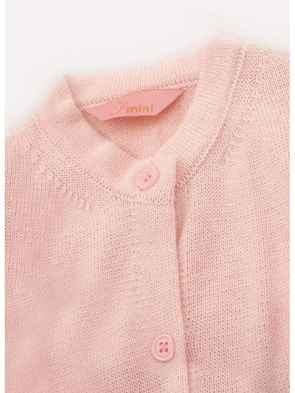 Casaco Tricot Pompons Pmini