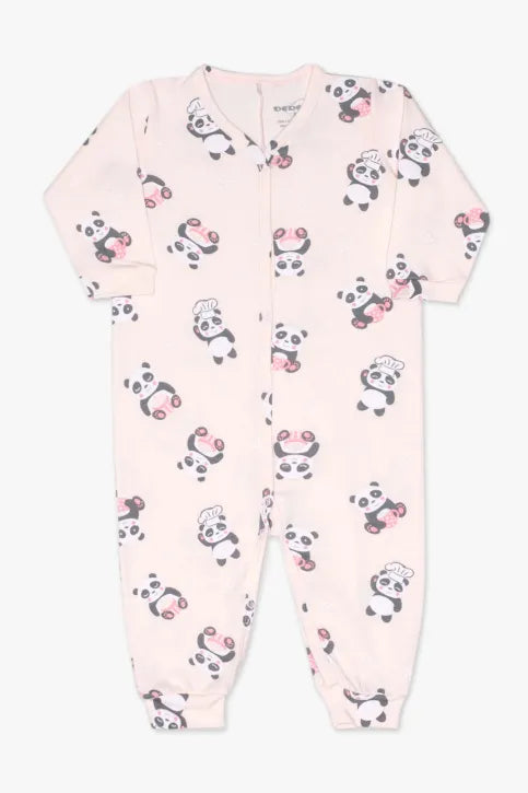 Macacão Rosa Panda Dedeka