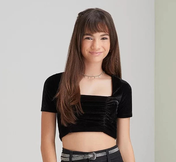 Cropped Veludo Preto Iam Authoria