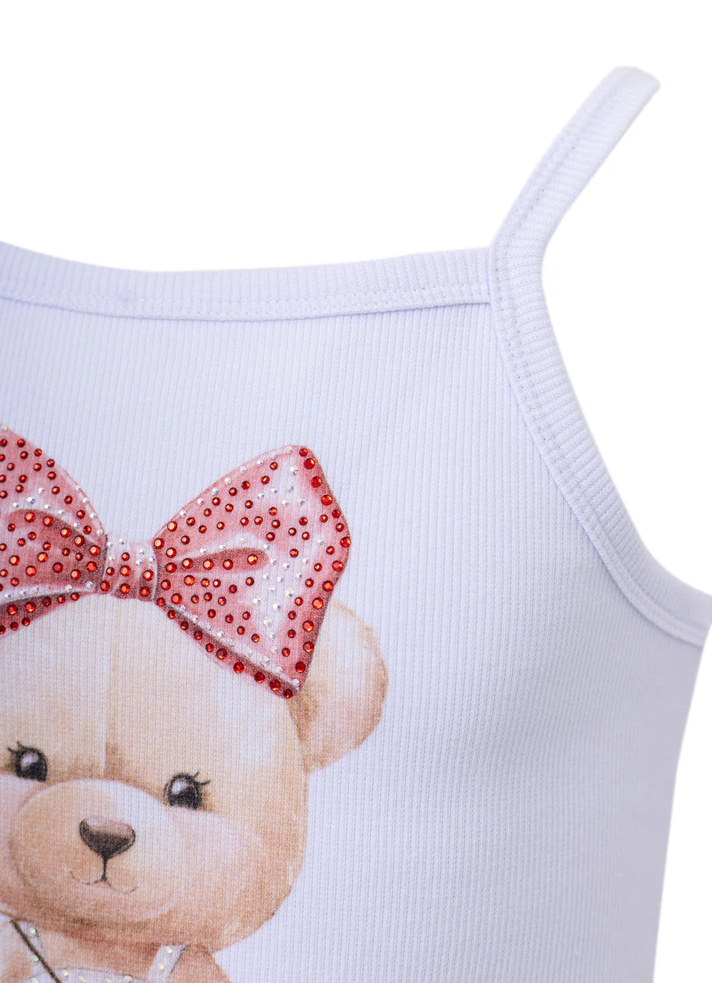 Blusa Infantil Alça Ursa Resort Pituchinhus