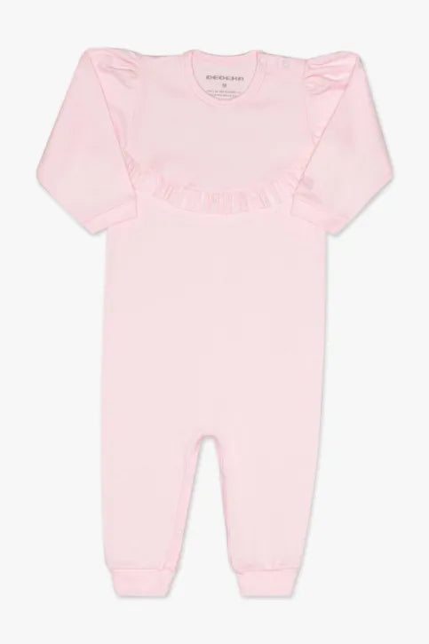 Macacão Suedine Rosa Dedeka