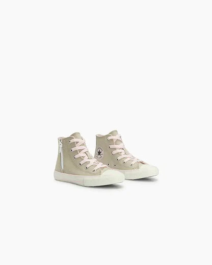 All Star Infantil Chuck Taylor Side Zip Canvas Bege