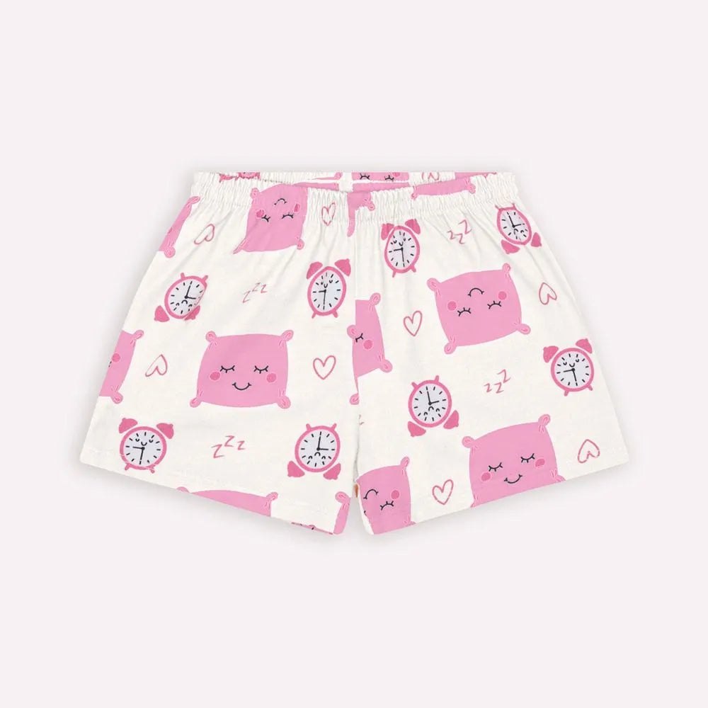 Pijama Rosa Relógio