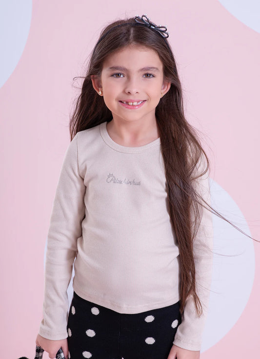 Blusa Infantil Bege Pituchinhus