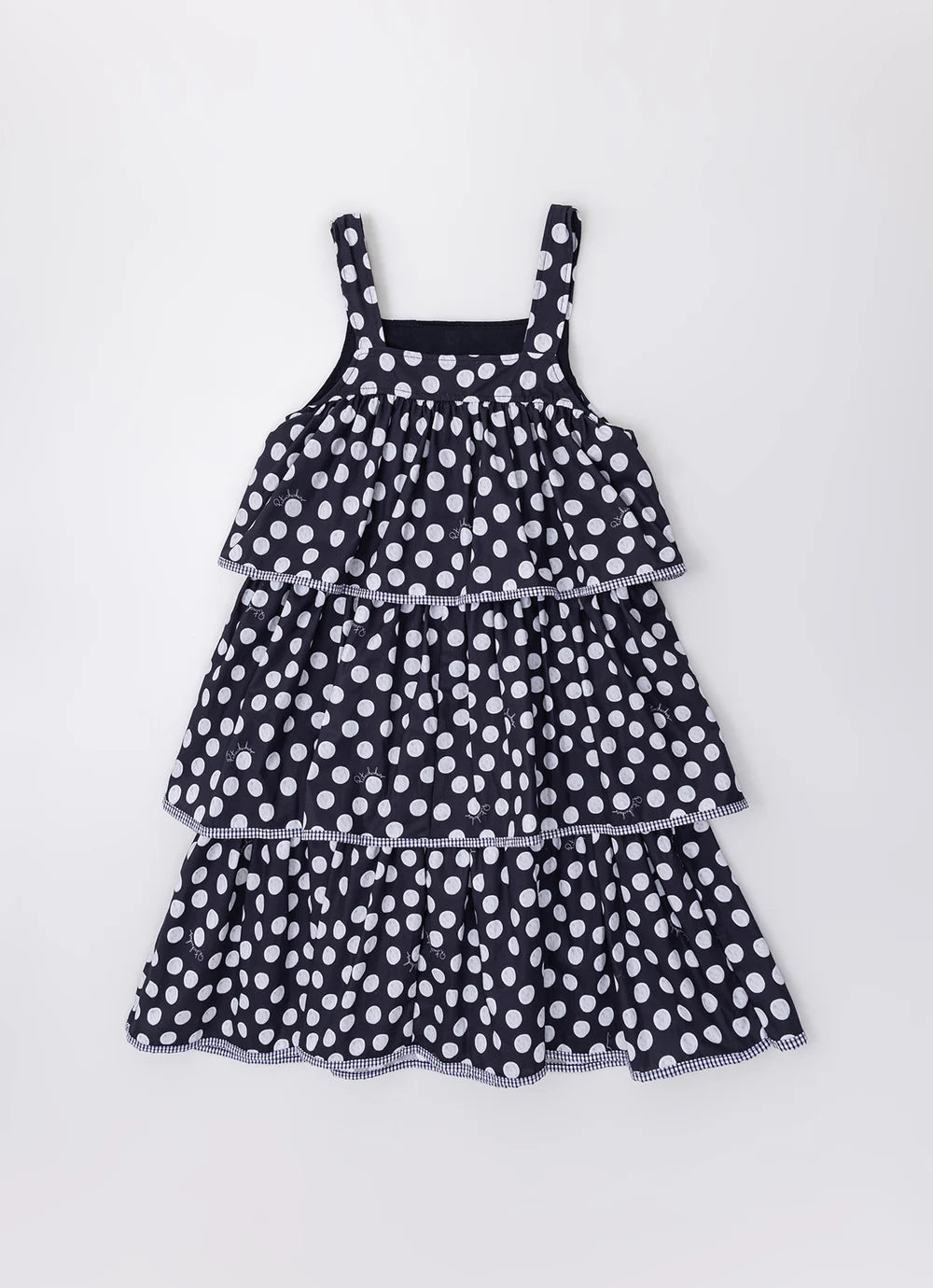 Vestido Infantil Algodão Estampado Poá Pituchinhus
