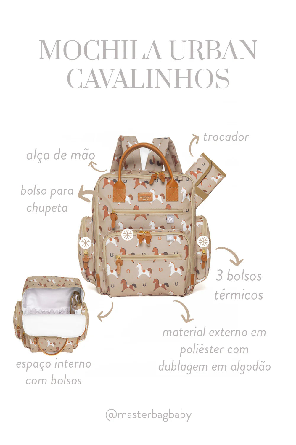 Mochila Urban Cavalinhos Masterbag