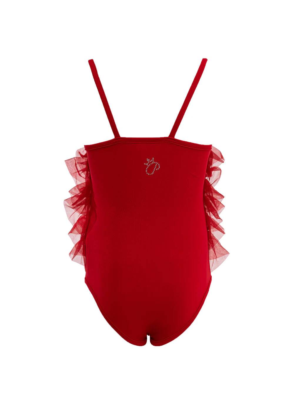 Maiô Infantil Vermelho Tule Pituchinhus