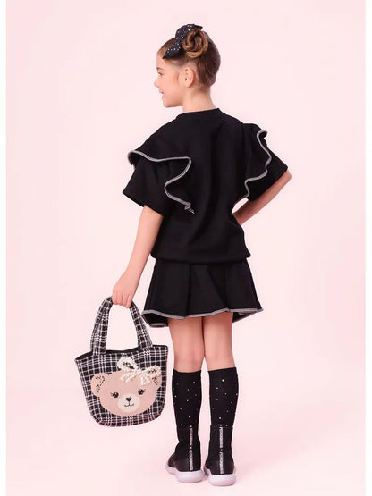 Blusa Moletom Babados Pituchinhus