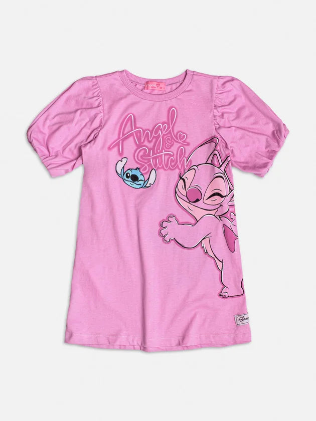 Vestido Stitch e Angel Momi