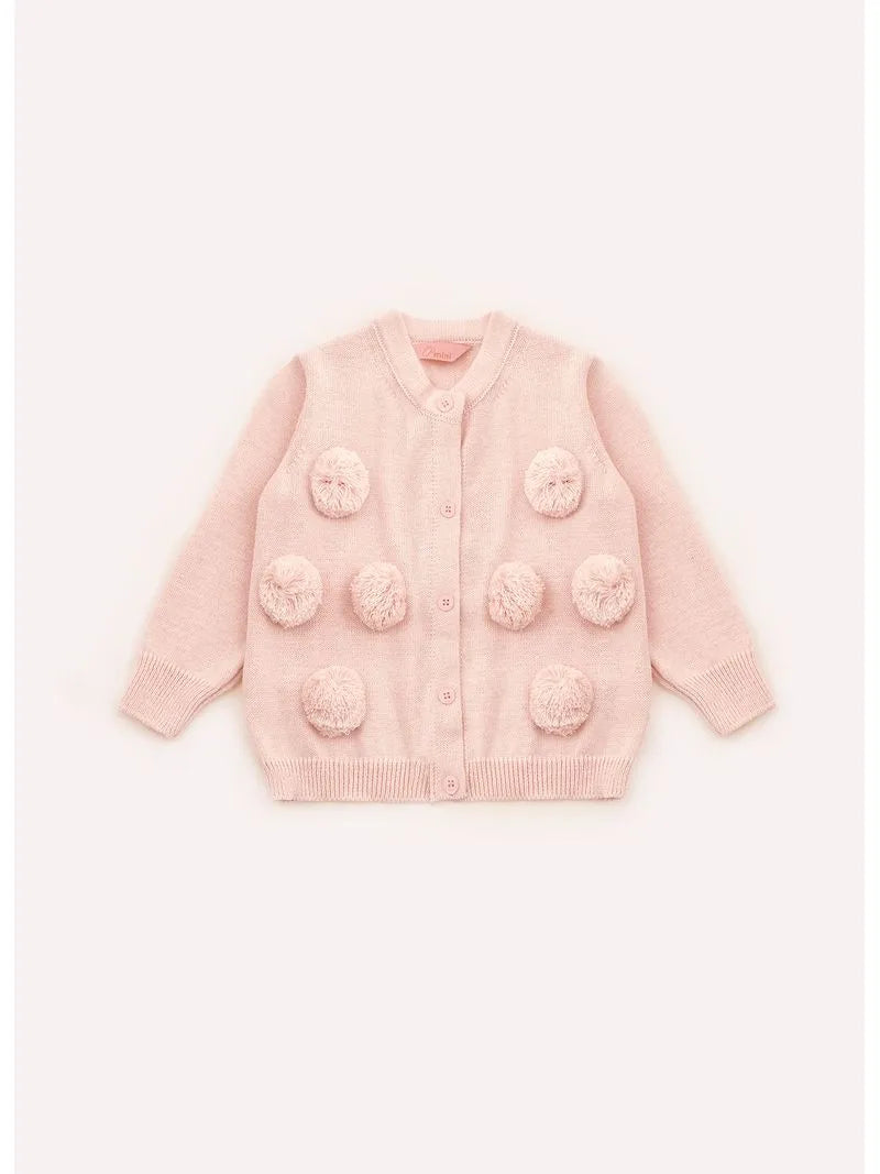 Casaco Tricot Pompons Pmini