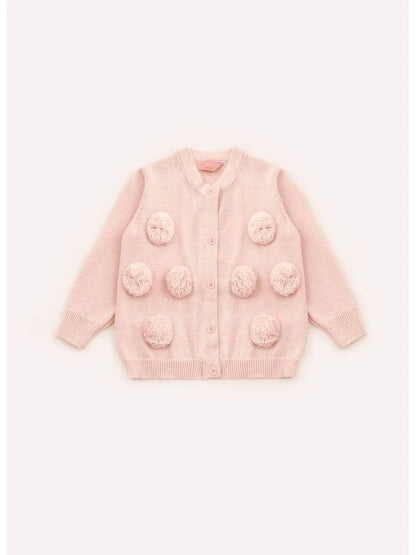 Casaco Tricot Pompons Pmini