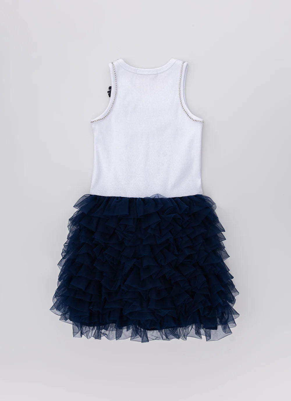 Vestido Infantil Babados Marinho Pituchinhus