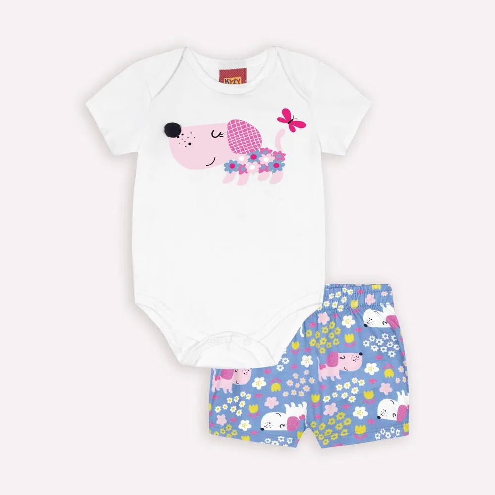 Conjunto Dog Rosa